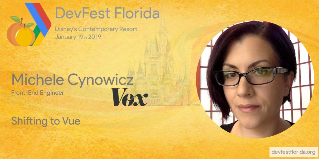 DevFestFlorida's tweet photo. Interested in moving your legacy system toward a modern reactive framework without starting from scratch? @michelecynowicz, Front-End Engineer at Vox Media, will walk you through the processing using #VueJS

Don't wait. Get your ticket now! https://t.co/P7bGC4Jvu8 https://t.co/joKv9p0DVM