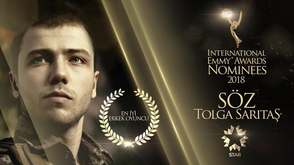 startv's tweet photo. Tolga Sarıtaş ‘SÖZ’le Amerika'ya Gidiyor... “Söz” dizisinin başarılı oyuncusu Tolga Sarıtaş, Emmy’de “En İyi Erkek Oyuncu” ödülüne aday gösterildi https://t.co/2C4V2RYw4a