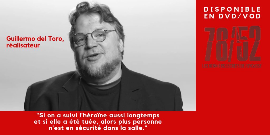 LuminorFilms's tweet photo. [SORTIE DVD/VOD] Guillermo del Toro vous dévoile tout dans 78/52 LES DERNIERS SECRETS DE PSYCHOSE ! 🔪🔪🔪
#psychose #alfredhitchcock #suspense #douche #guillermodeltoro https://t.co/W7N7m1YLB3