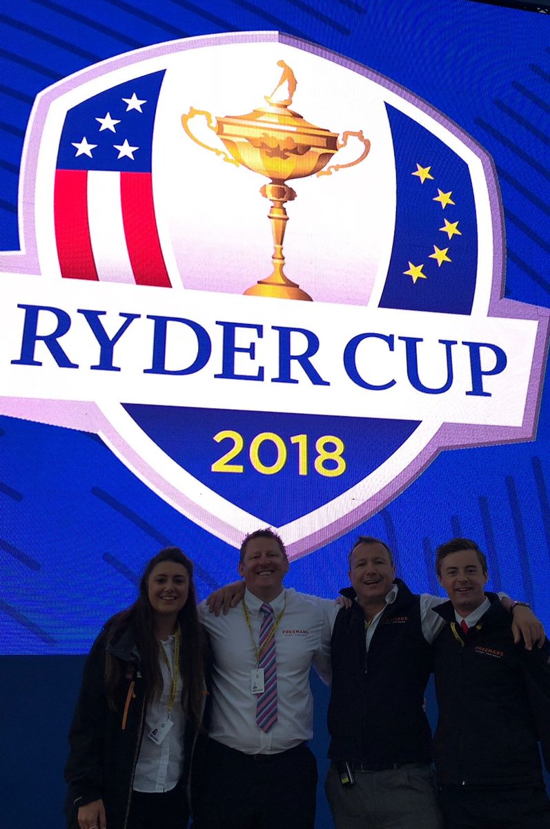 Freemans_EP's tweet photo. Great show of teamwork at the #RyderCup2018 from our Concessions and Bars teams! https://t.co/6B9bDXKf21
