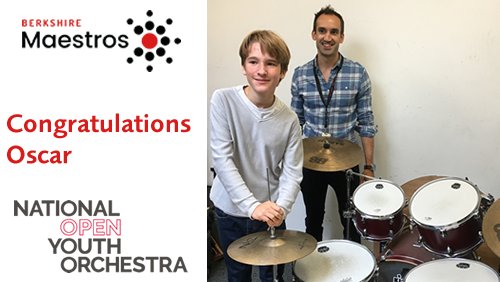 We are delighted to wish the <a href="/theNOYO/">National Open Youth Orchestra</a> congratulations on the launch of its 2018-19 season, including Berkshire Maestros student Oscar Abbott who joins the percussion section. ow.ly/pADC30m0IVm