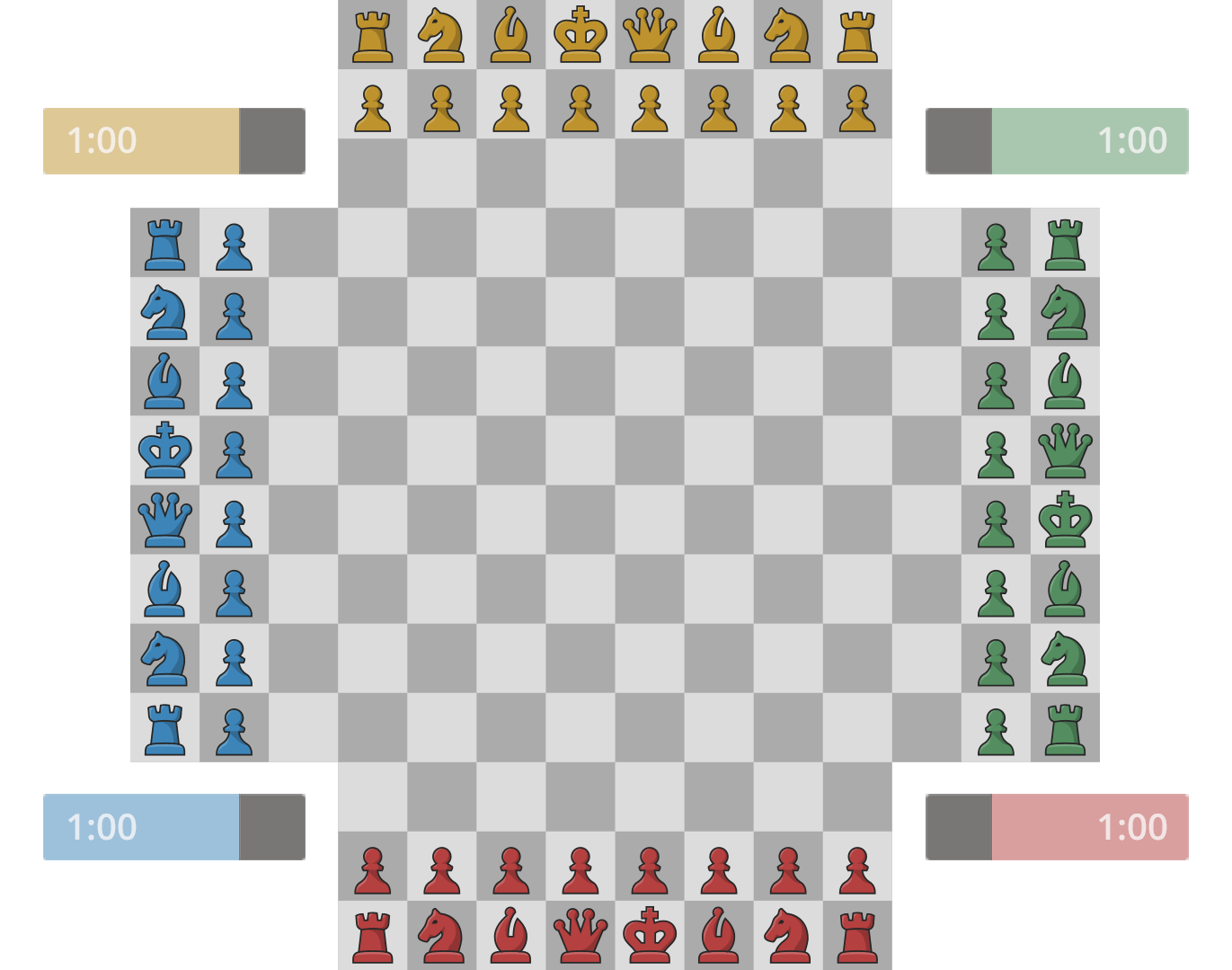 Chess.com on X: Have you tried  newest variant:  Four Player Chess? Dive into this chaotic and colorful variant today!    / X