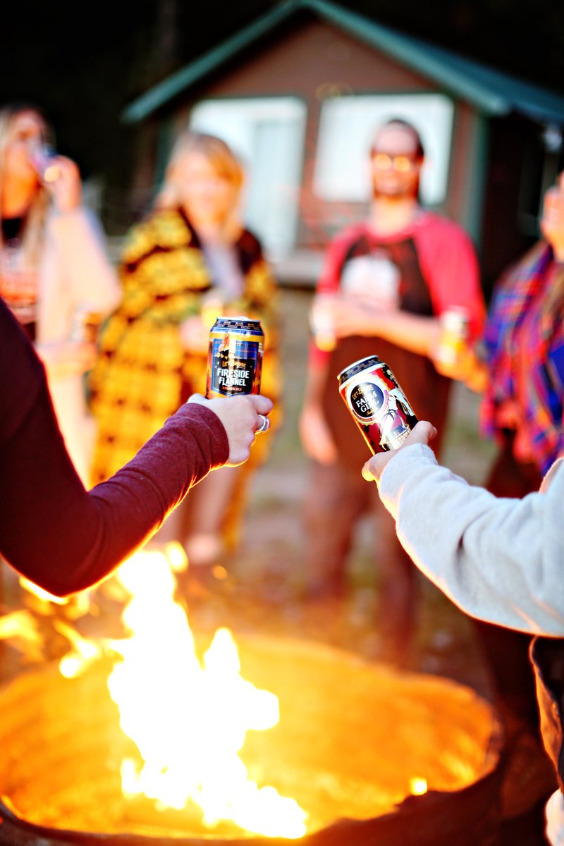 LiftBridge's tweet photo. Keeping it roasty toasty by the fire this weekend with our Fireside Flannel Brown Ale and Farm Girl Saison🔥 #LBFall https://t.co/SBPFdQ7ONg