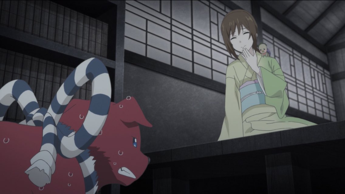 NoahClue's tweet photo. On our #DubTalk episode I focused primarily on the similarities between #kakuriyonoyadomeshi &amp; Beauty and the Beast.
Nearing the end of the series I’m also seeing quite a bit in common with Fruits Basket. Not the least of which being the characters turning into animals when tired https://t.co/FCDn8O7YKs