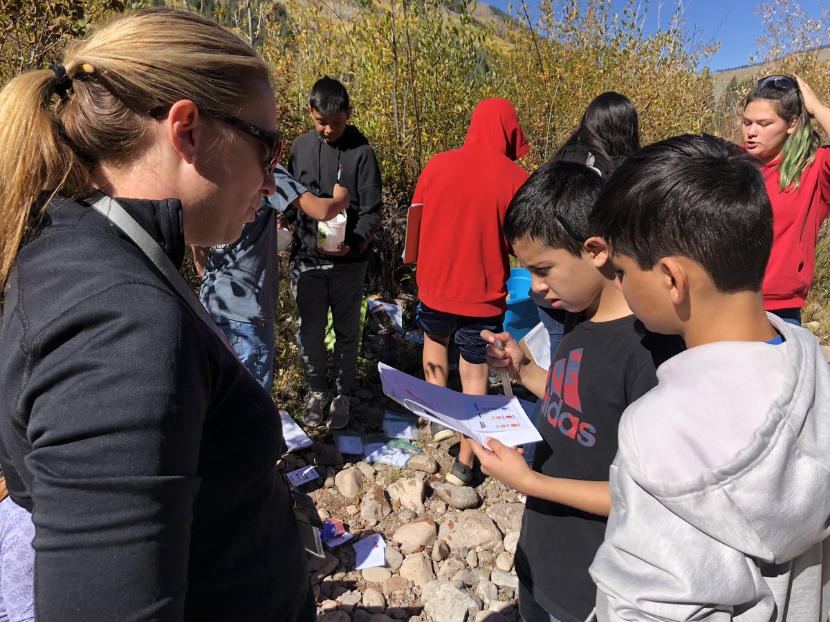 GCMSwolves's tweet photo. 7th graders STEM learning to be scientists and stewards of our Eagle River watershed. Thanks to teacher Katie Lunde &amp; @WalkingMtns for designing an amazing experience for our students to connect with the health of our local environment.  #GlobalReadySkills #ECSrocks #GypSTEAM https://t.co/nurdHpYt85