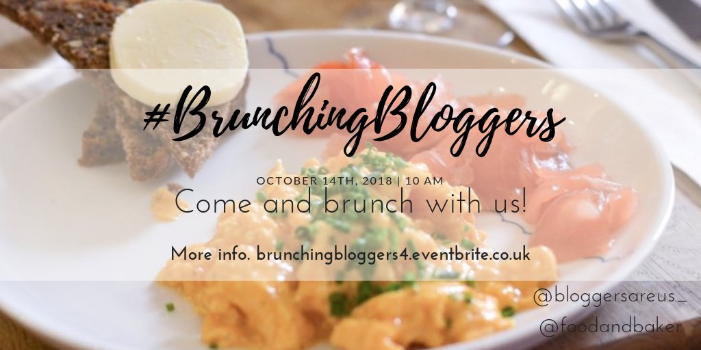 AshleeMoyo's tweet photo. Come brunch with us! 🍳🍓
We are hosting our next #BrunchingBloggers on Sunday 14th October 📆

https://t.co/x1mTV4Rmvj

#bloggerevent #foodblogger #bloggerswanted #bloggersareus https://t.co/YcglTqRW1L