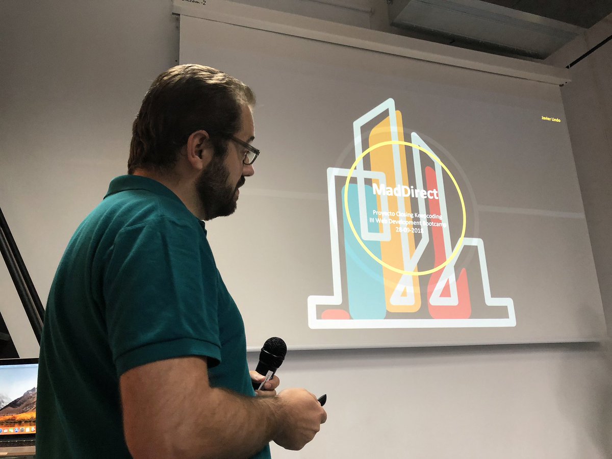 KeepCoding_'s tweet photo. MadDirect se Eduardo Aboy y Javier Lindo. Es un portal enfocado al ocio en Madrid. 🎉 #closingkc https://t.co/wINSlzCM6D