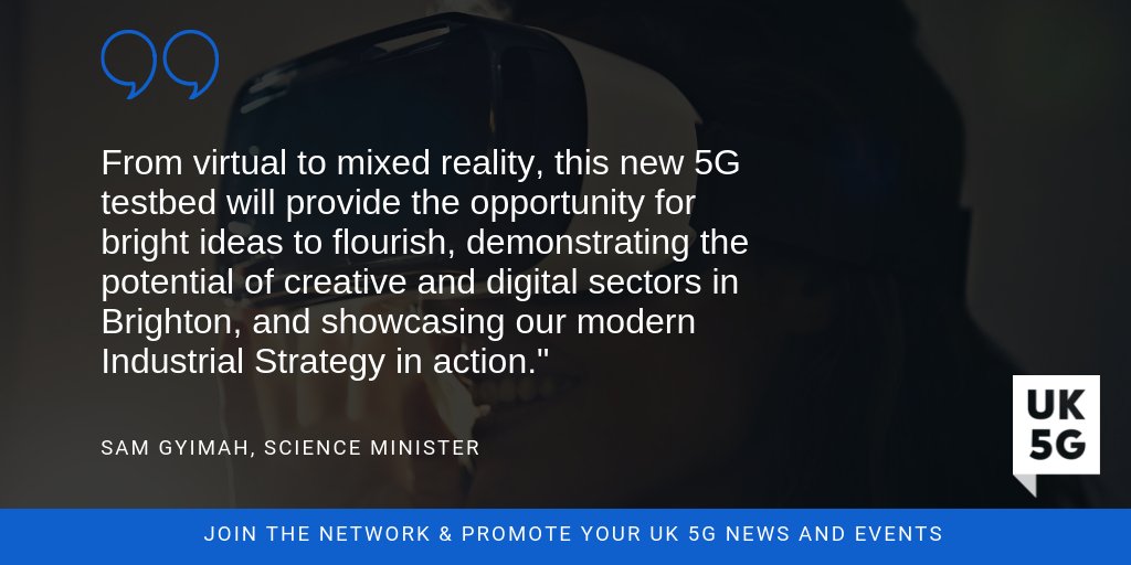 _UKTIN's tweet photo. #5G #Brighton testbed launches alongside immersive technology showcase @SamGyimah @DigiCatapult @coast2capital https://t.co/Cy7uBJ7CZm https://t.co/AsgchDMPfb