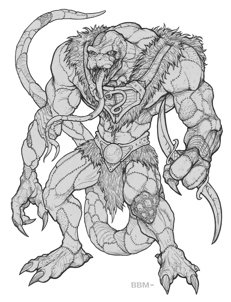 Here is the line art for Skinsss, the maniacal unstable henchman of Wraptor!
#snake #snakes #snakemen #snakeman #mastersoftheuniverse #serpent #monster #badguys #comicbooks #webtoons #skeletor #kinghisss