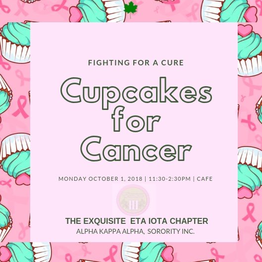 ExquisiteHI's tweet photo. Join the Exquisite Eta Iota Chapter of Alpha Kappa Alpha Sorority, Incorporated as we raise money for those who are battling with breast cancer. We will be selling baked goodies all for $2 or less! Cash app and/or cash will be accepted 💗 https://t.co/015W1jmOgK