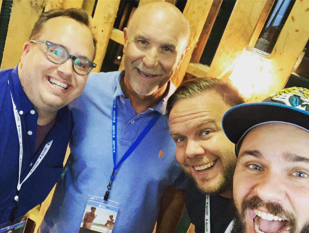 MorningAfterMin's tweet photo. We are still getting over the fact that we got to do a show with @drjimburns and be with almost all of the @DownloadYM podcast network at the same time. #DYM200 was surreal. Can’t wait to talk about it Monday at 11! https://t.co/mKyxeuzKdt