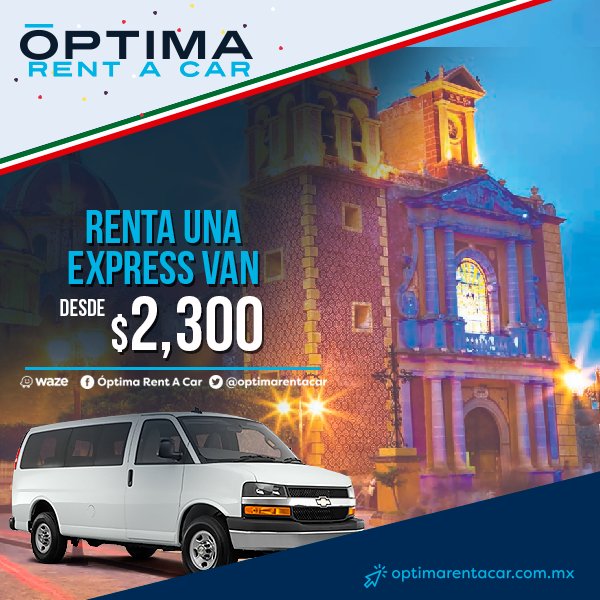 optimarentacar's tweet image. Conoce Tequisquian rentando una Express Van para 15 personas, viaja con tu familia y #MuéveteSinLimites con Óptima Rent A Car.
¡Llámanos!
Oficina Matriz +52 (33) 3812 0437 
Aeropuerto 24 hrs +52 (33) 3688 6088
Sucursal Expo GDL +52 (33) 1644 2897
