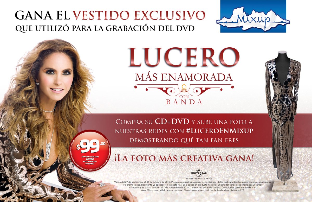 ¡Atención fans de <a href="/LuceroMexico/">Lucero</a>! 😍

#LuceroEnMixup