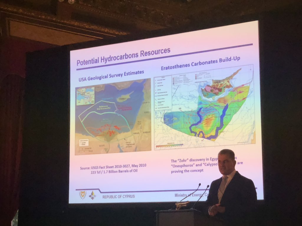 Presenting #Cyprus vision and strategy for the development of the #oil &amp; #gas industry in the country. Key ingredients: Exploration, exploitation, geopolitical alignment, specialized skills, ports infrastructure, transparency and more.