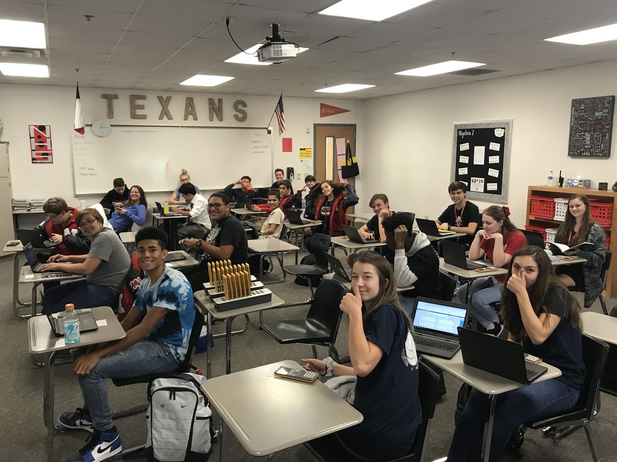 jackson_carrie's tweet photo. I got to “teach” a little pre-cal today. I feel smarter just being in here! 😊#TexanUp https://t.co/ajkQWEVvZ0