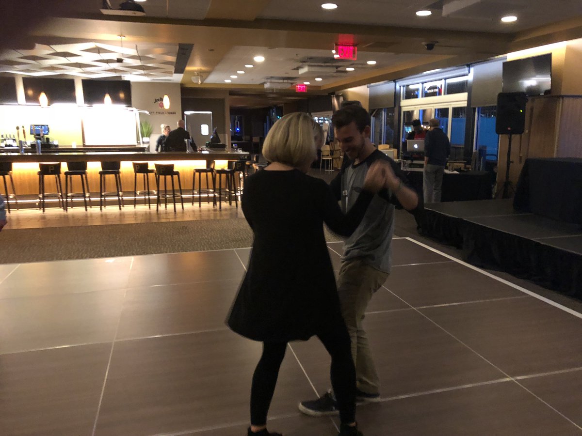 Tix4Kids's tweet photo. Our TFK intern, Noah, closed our Sweat Pants Dance 2 event by learning how to jump, jive, and swing! Feel-good, dress comfortable, dance well! #SPD2 https://t.co/KpesEDk5Mu