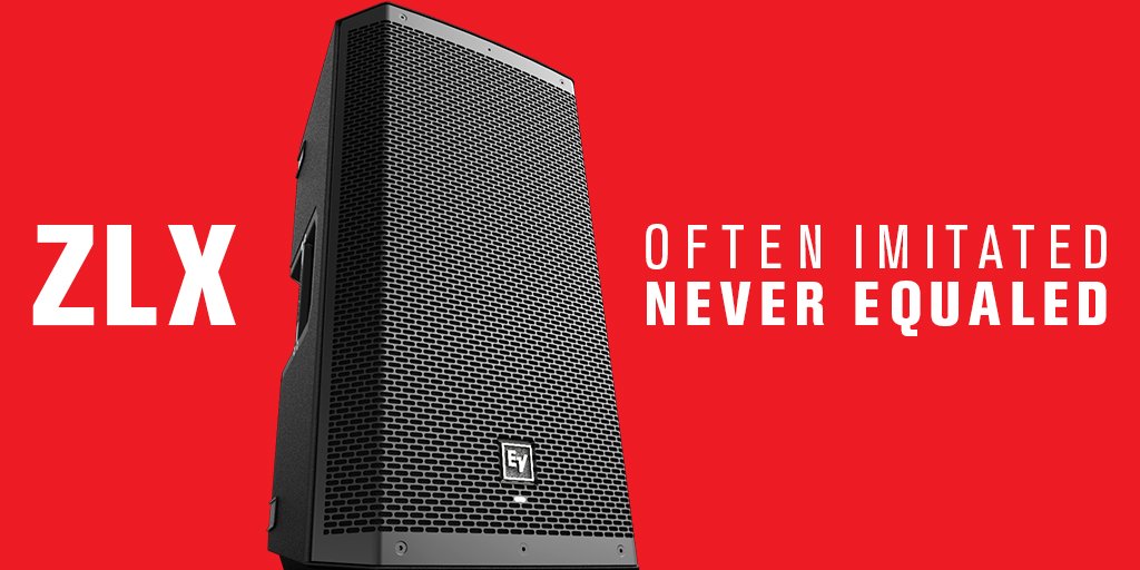 Electro_Voice's tweet photo. Often imitated, never equaled.
Find out why @Electro_Voice ZLX is the world’s number 1 portable speaker. 
Learn more >> https://t.co/p6AjvX8GnS https://t.co/oku0vJsCGz
