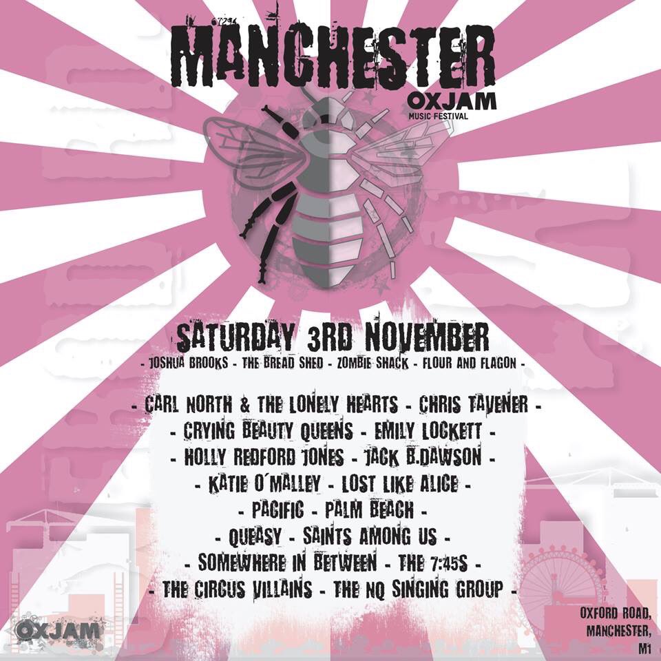 We'll be playing this year's <a href="/OxjamManchester/">Oxjam Manchester</a> . 

SATURDAY 3RD NOVEMBER, HONEYS. 

Tickets available below for various £££..

wegottickets.com/oxjam/event/45…