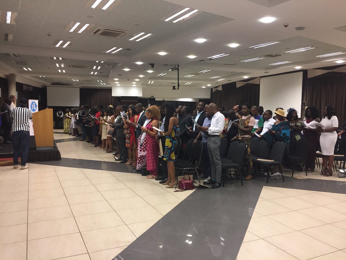 RLC_SAfrica's tweet photo. [PHOTOS] Earlier this afternoon at #YALI_SA_Cohort15 graduations ceremony. #YALICeremony #YALICohort15 #YALIGraduations https://t.co/xNMUCPxllo
