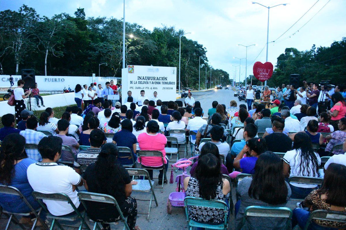 Inauguran <a href="/PaolyPerera/">Paoly Perera</a> y el delegado de la <a href="/SEDATU_mx/">SEDATU México</a> la avenida Tecnológico.  @TecCarrilloPto    

goo.gl/wDQk5c
   
 #GobiernoDeVisiònYCompromiso