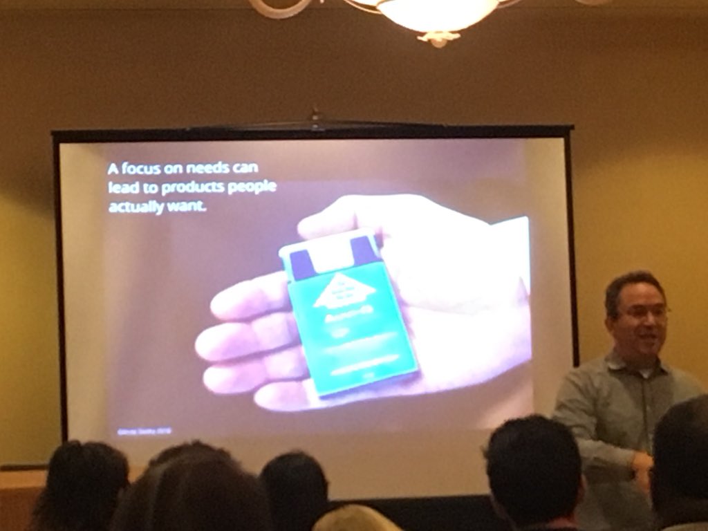 A focus on user needs can lead to products people actually want! Great advice for #MedDevice development. Thanks Andy Switky for a great talk at the Commercialization Bootcamp! #biomedical
