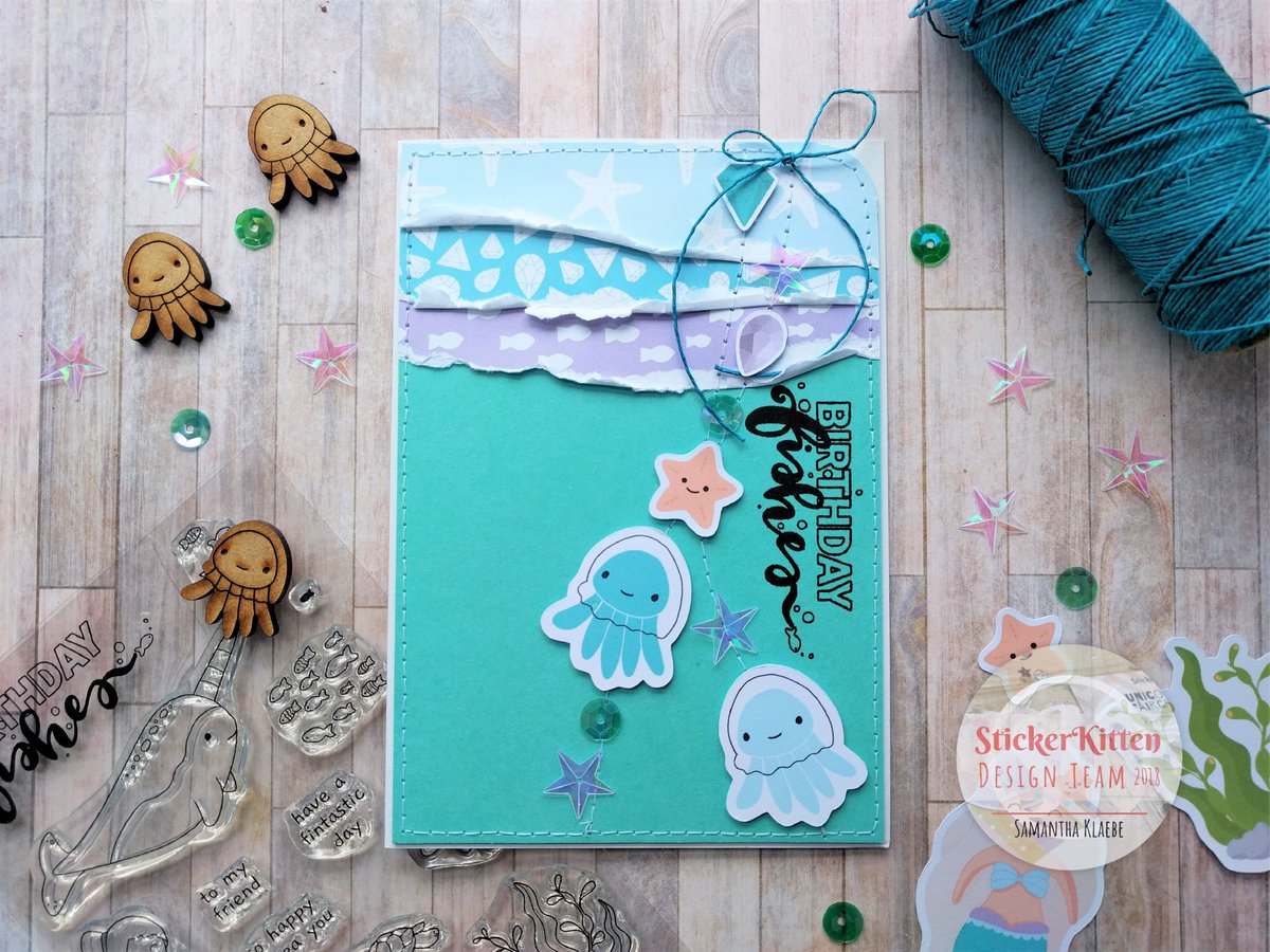 StickerKitten's tweet photo. New tutorial up on the StickerKitten blog: https://t.co/M1i9UZnXmY #crafting #cardmaking #cutejellyfish https://t.co/45furODg82