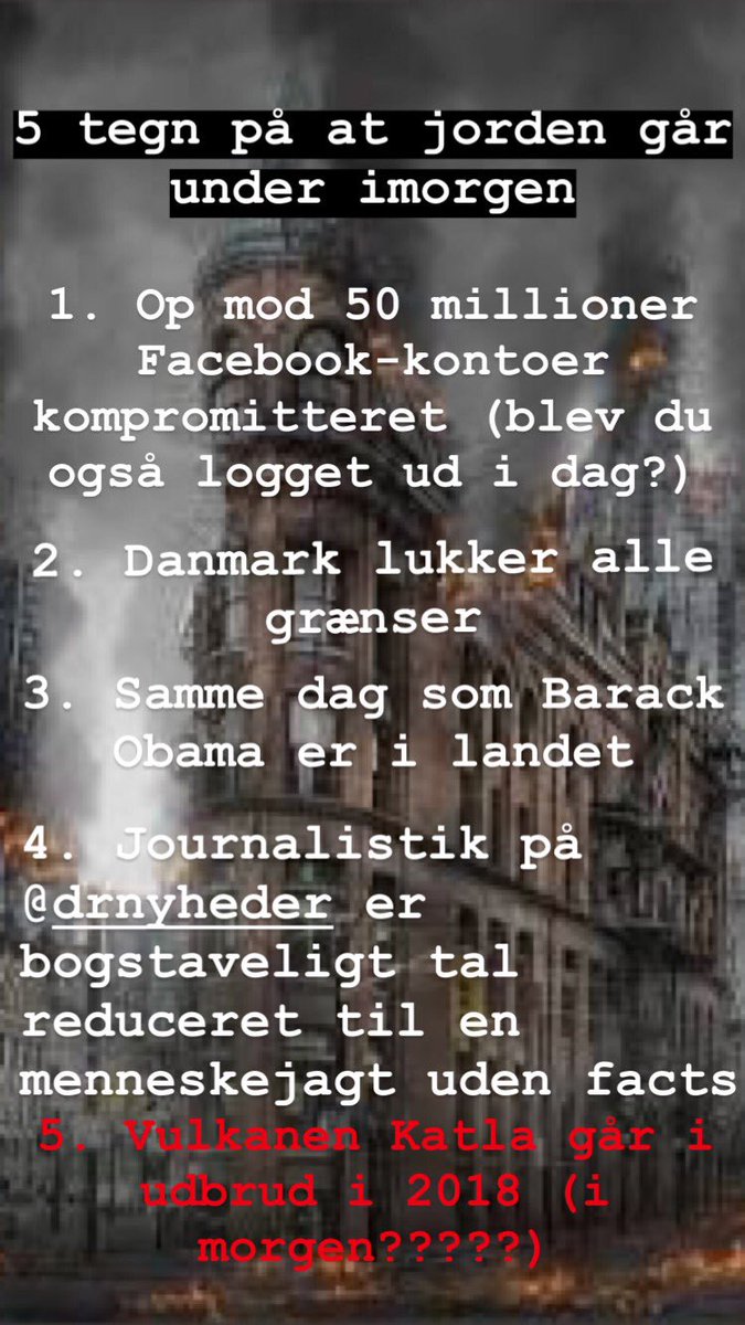 Sælger det her clickbait til interessede, tænker en 50’er per styk #dkmedier Hvor mange kilder skal man forresten bruge for at holde liv i en menneskejagt, @DRNyheder? #FoxNews2018