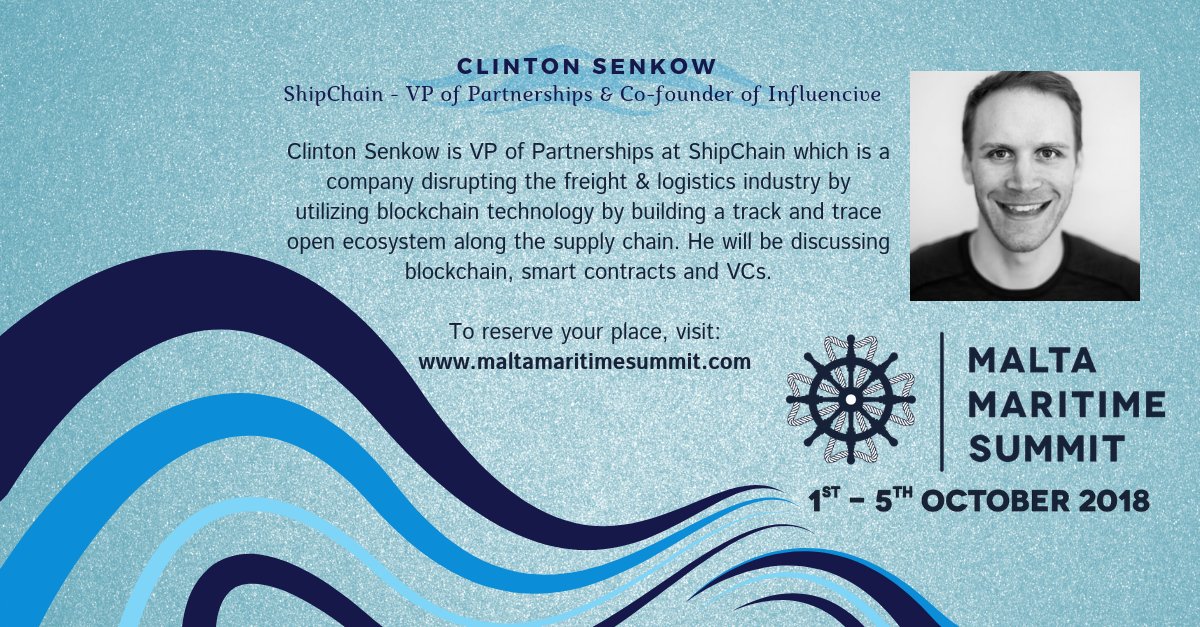 MaritimeSummit1's tweet photo. https://t.co/vSRt9Vsfpr
#maltamaritimesummit #mms2018 #malta #maltaflag #gmint #shipowners #maritimeindustry #shipregistration #maltaregistration #gmx #disruption #ShipChain #freight #logistics #ecosystem #supplychain https://t.co/0LwgAjP2F0