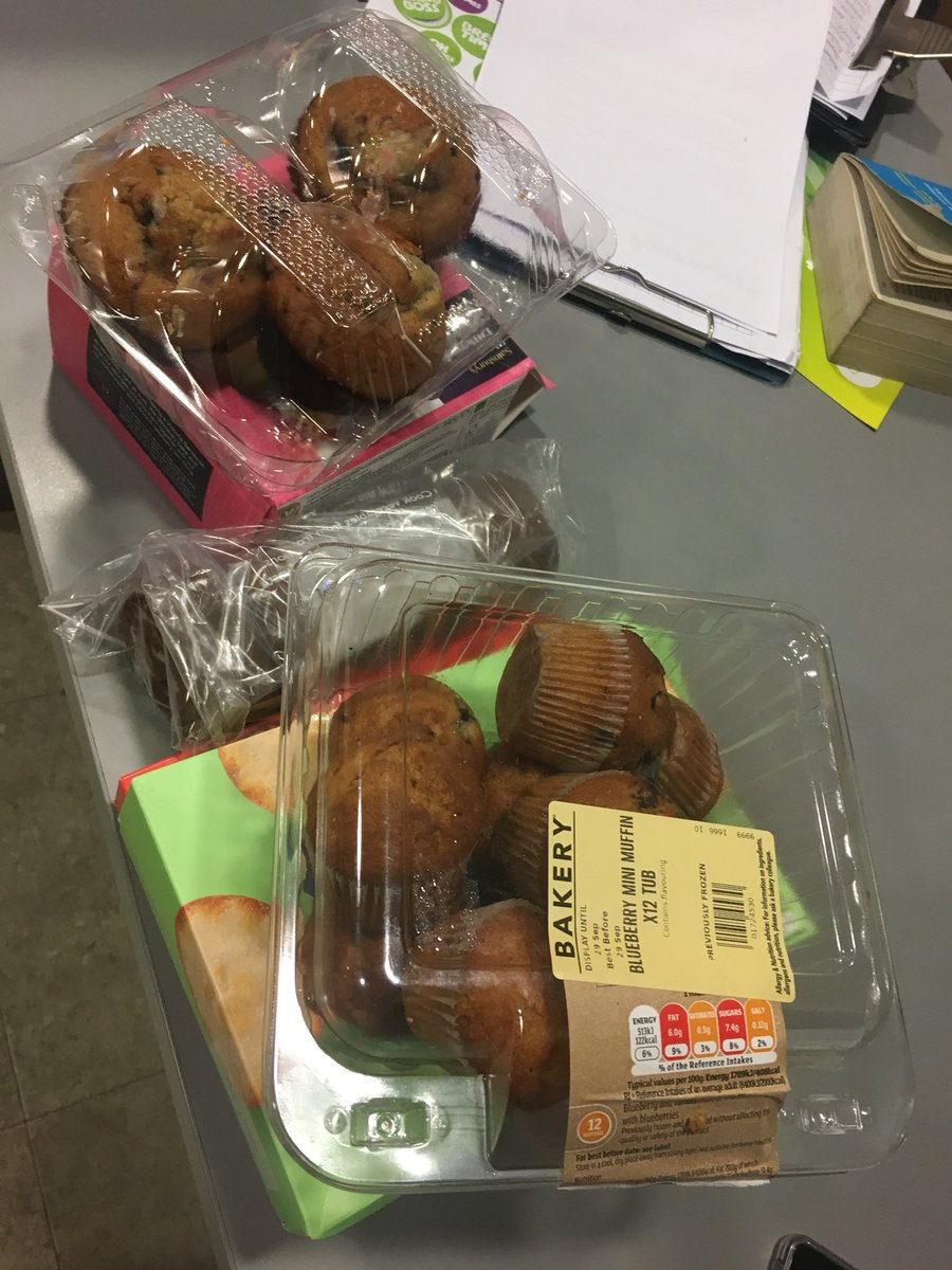 covuniaccomm's tweet photo. All the leftover goodies of today’s #MacmillanCoffeeMorning have been donated to @CovComfortCarer ! #ResLifeCov https://t.co/j7xNIO9kJl