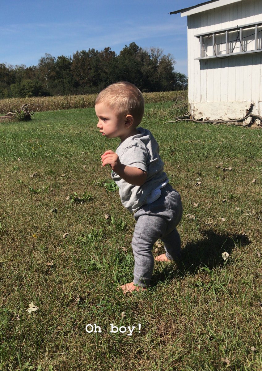 mrs_ashmccall's tweet photo. He did it💙 #11months #bigboy #asherjames https://t.co/Z5JXXlx9ER