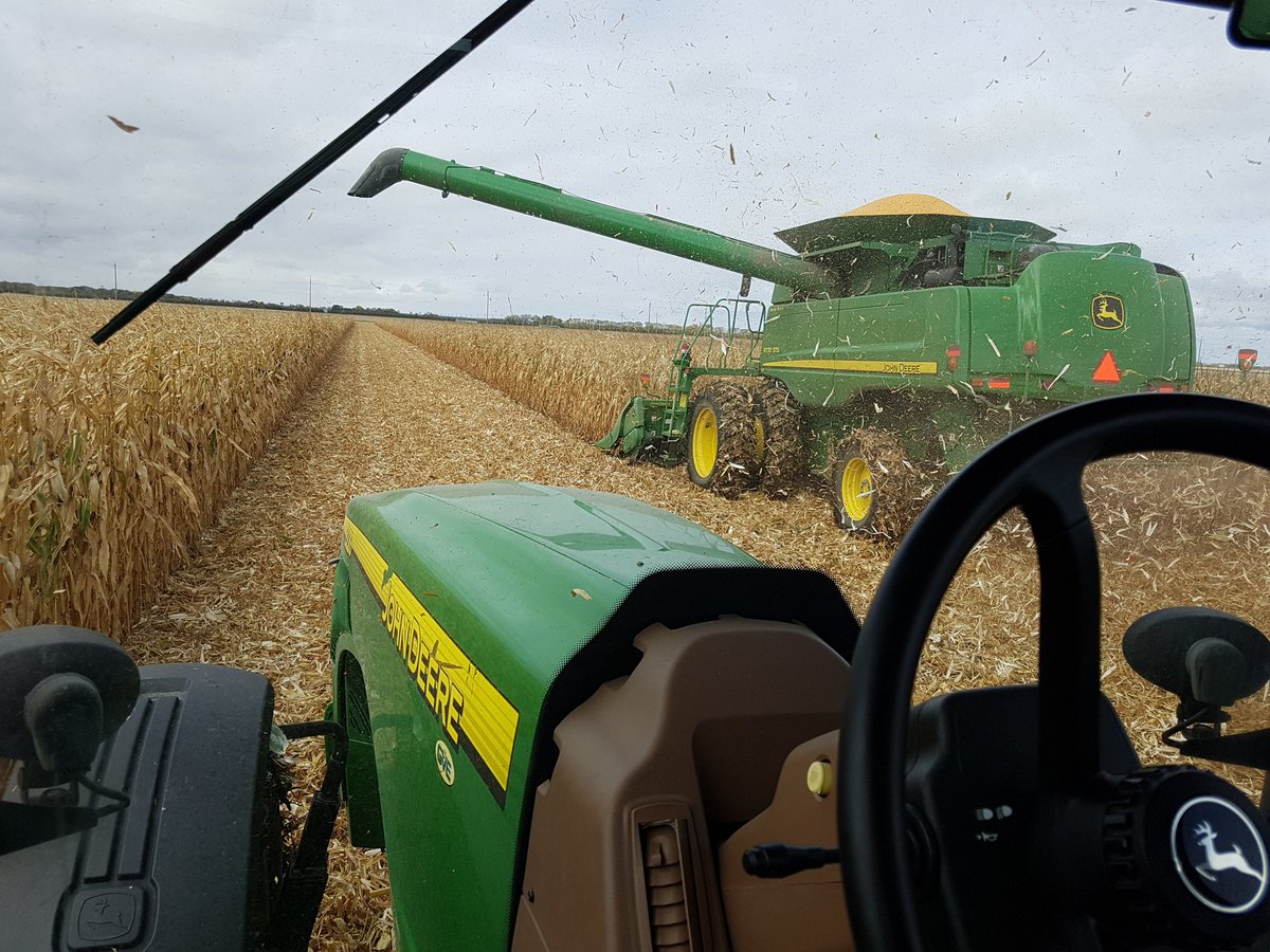 HildebrandHarv's tweet photo. After a summer of record heat and minimal rain, I'm grateful and blessed with the amazing yields!! #Harvest2018 https://t.co/8tMDqttjJl