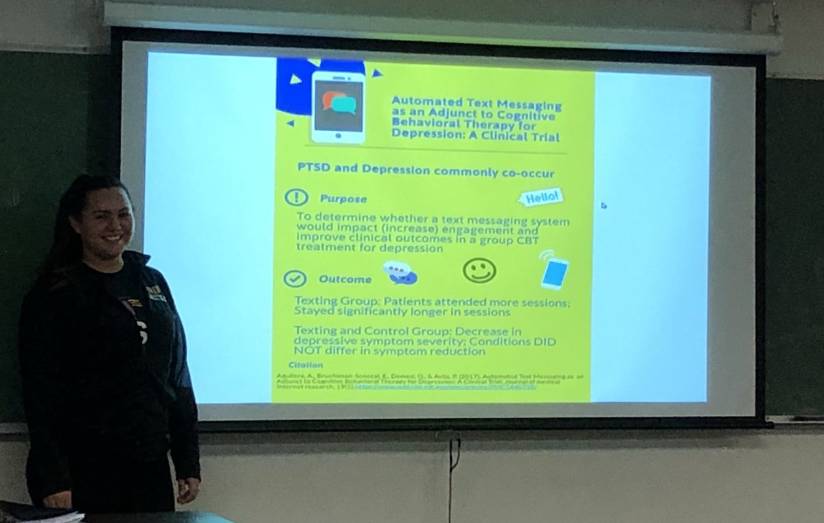 EJohnsonLCSW's tweet photo. Hi @draguilera thanks for inspiring my #MSWstudents. @tsalinas31 did an awesome job presenting your article @DominguezHills https://t.co/PcawFokxrv