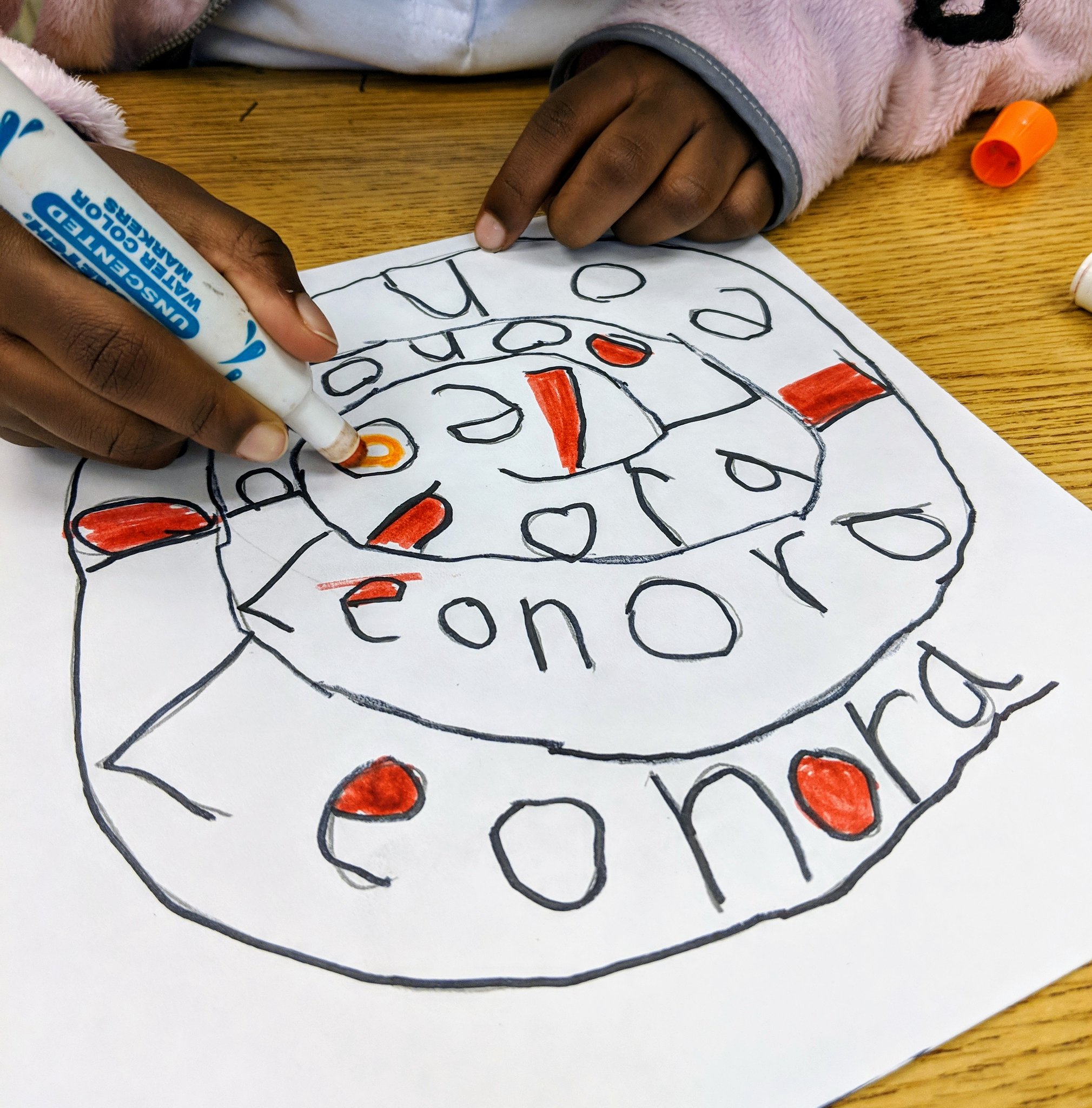 Judith A. Resnik Elementary School on X: 1: students are drawing and  identifying different types of lines it's in their name. They are doing a  swirl or snake design and then will