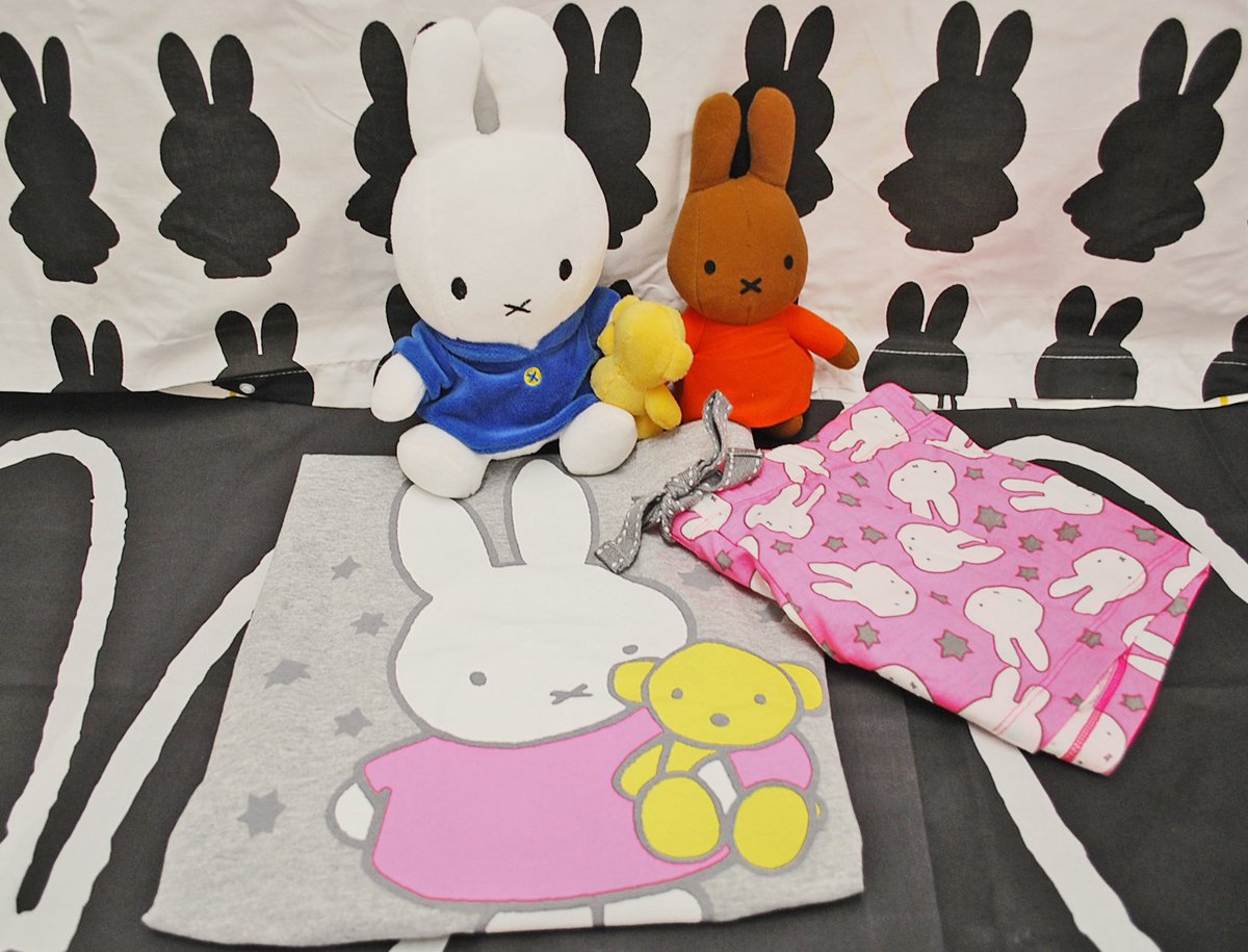 Miffy_UK's tweet photo. RT this post and follow Miffy to #win this adorable pair of pyjamas starring Miffy and her teddy bear in size 6-8! #competition #MiffysPyjamas #NationalPyjamaWeek https://t.co/X4IGPi6zij
