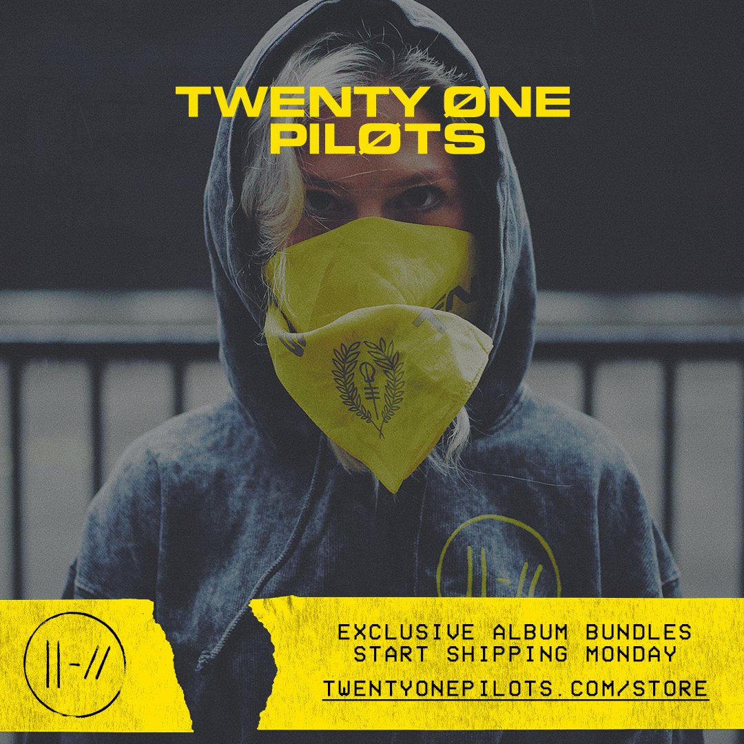 exclusive album bundles start shipping monday. twentyonepilots.com/store