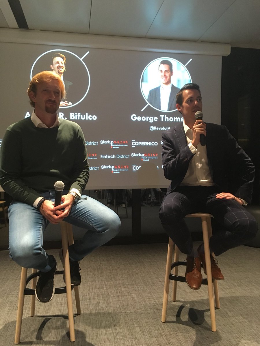 Yesterday with <a href="/StartupGrindMI/">Startup Grind Milano</a> we hosted @RevolutApp and the Country Manager for #Italy, thanks to <a href="/FintechDistrict/">Fintech District</a> <a href="/GoogleForEntrep/">GoogleforEntrep</a> <a href="/EEinEU/">Estonia in the EU 🇪🇪🇪🇺</a> <a href="/ACHotels/">AC Hotels by Marriott</a> for your support #StartupGrind #SGmilan #startuplife #eresidency