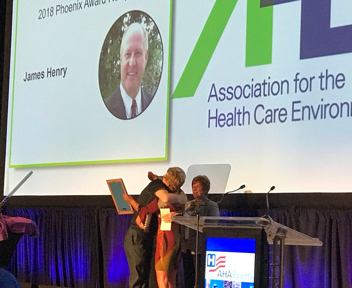 <a href="/NETWORKdistrib/">NETWORK</a> was proud to present the AHE Phoenix Award to Jim Henry, Regional Director of Environmental Services at Vanguard Resources in recognition for his unselfish, lasting impact &amp; contributions to the environmental services profession.  #environmentalservices #award