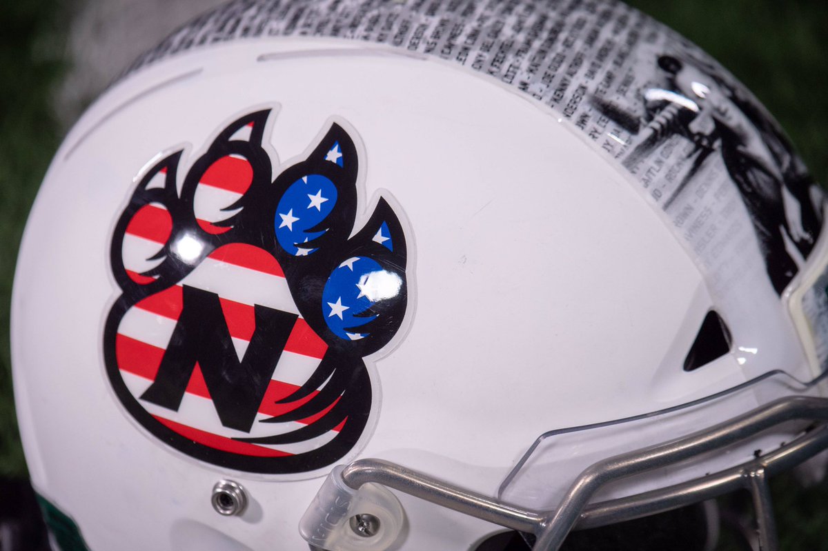 Hudl_Tucker's tweet photo. Proud to honor those who do so much to protect our freedoms 🇺🇸

Every Student-Athlete tomorrow will have a photo of their family member who has served on their helmet. The background of each stripe is comprised of 94 family members of @NWBearcatFB who have served. https://t.co/N03ndhj9sp