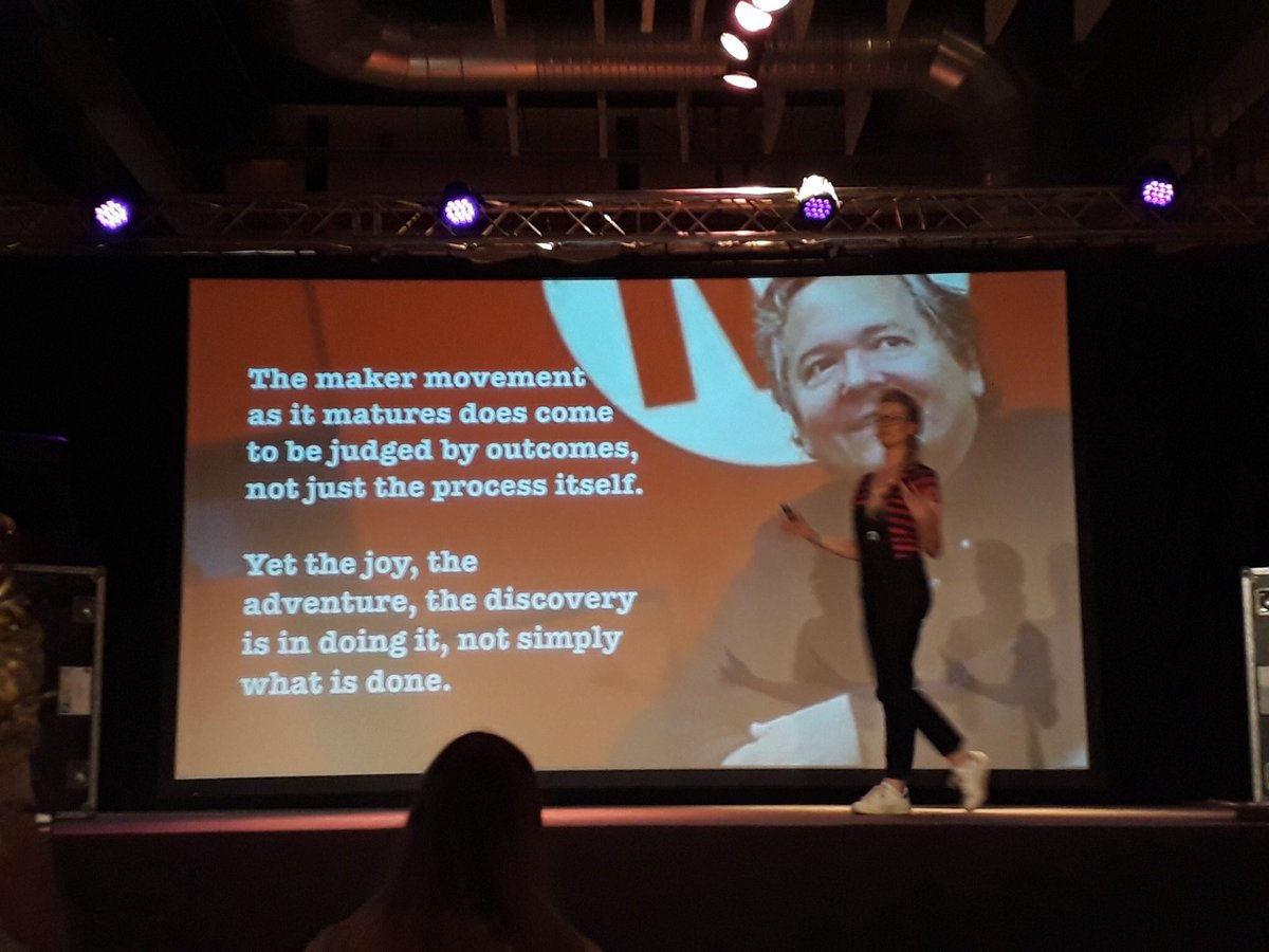 astridpoot's tweet photo. standing on the shoulders of giants :) @dalepd #makered #fablearnNL18 https://t.co/i96JpBiZeu