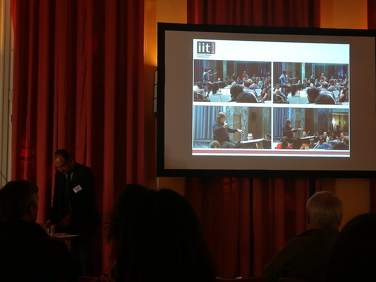 Luciano Fadiga wrapping up the <a href="/socSMCs/">EU project socSMCs</a> 2018 symposium with an amazing keynote. First debunking research in mirror neurons, then reporting on amazing findings on communication between conductors, musicians and concert audiences using mocap and infrared cameras.