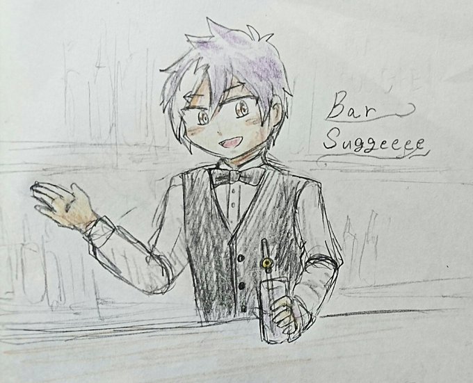 バーテンダーのtwitterイラスト検索結果