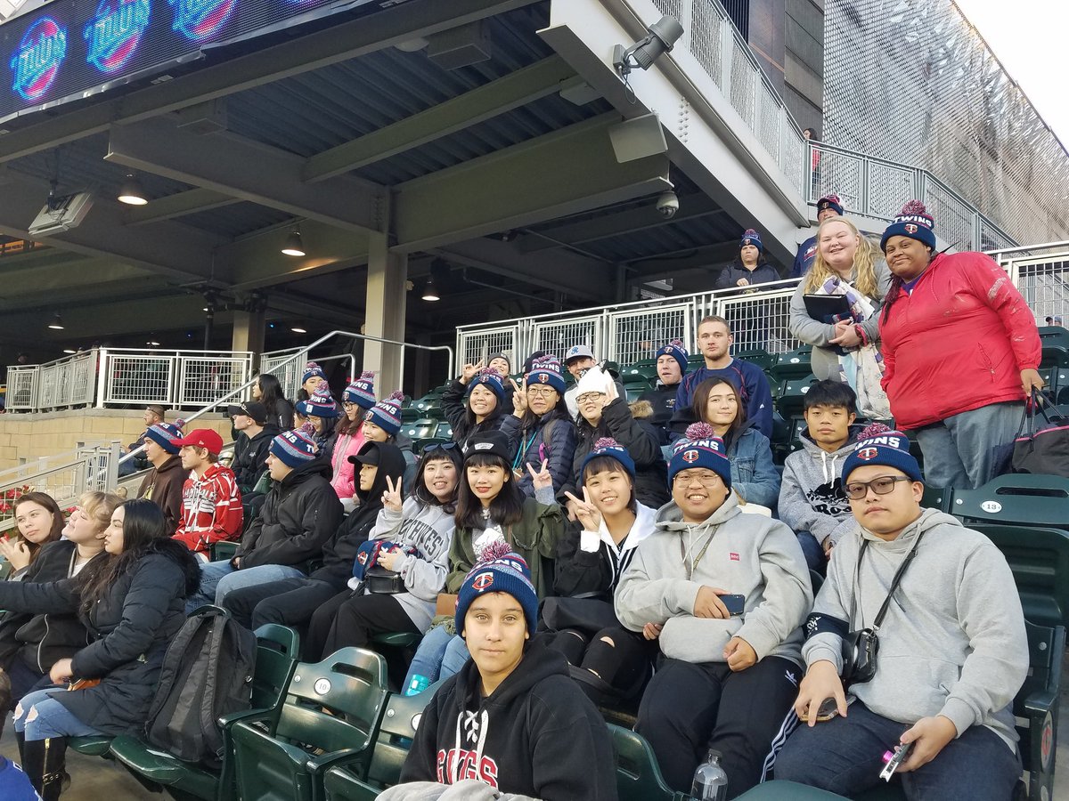 We made it to the Twins game. Rocking our Twins hats!! Let's go TWINS!!! #Twinspics