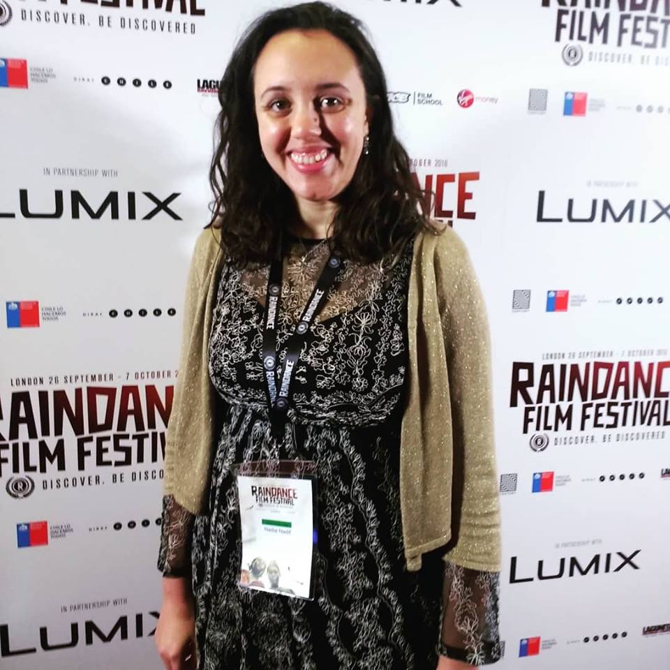 NNadifactress's tweet photo. #FridayFeeling red carpet action with @TheSophieSteel @Raindance found #verticallab artists films really inspiring as was the q&a about making a more diverse, better, inclusive film industry. Great to see @HelpFromtheWest on big screen again too! @roisinrae https://t.co/AvClFY5D8W