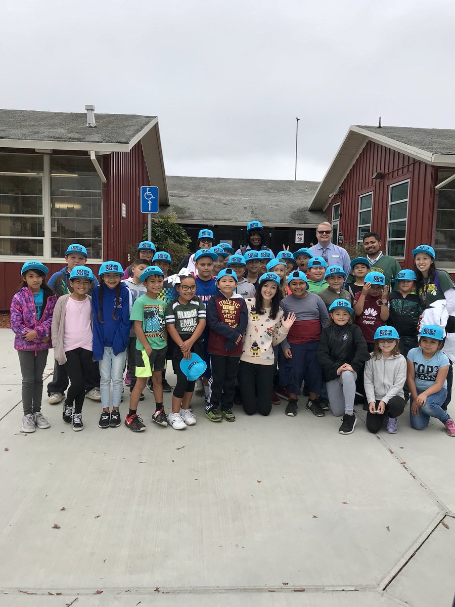ChevronSTEMZone's tweet photo. We had a BIG surprise for one lucky group of students this morning! Make sure to check out our Instagram story to get a #BTS look at all the fun! 😁 @nessyhill #ChevronSTEMZone #STEMMVP @salinascitysd #scesdshines #gomopeagles https://t.co/l5TZDHvirK