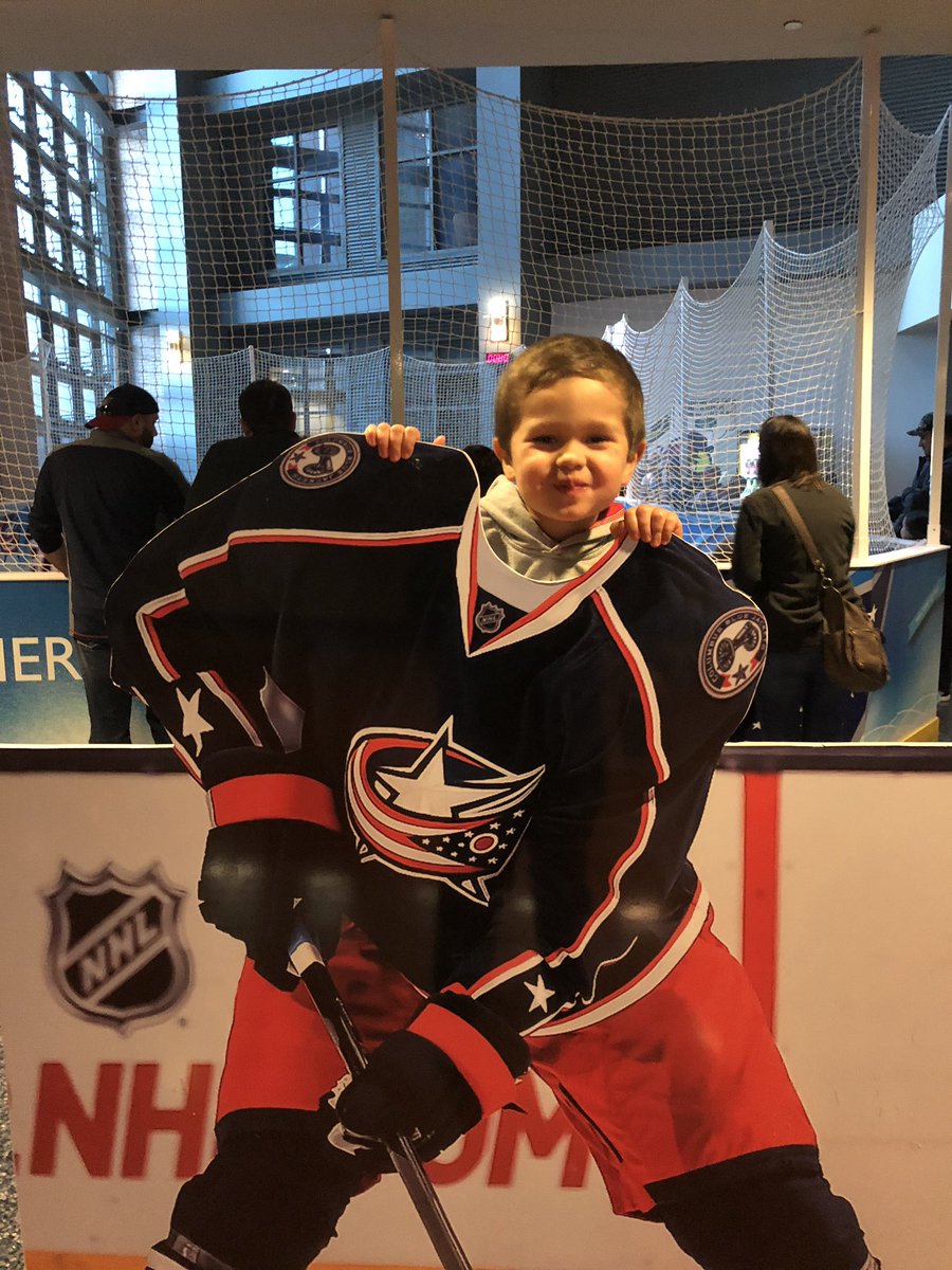neilmdub's tweet photo. #cbj Nolan’s first game of the season. https://t.co/oYOVzub5vP