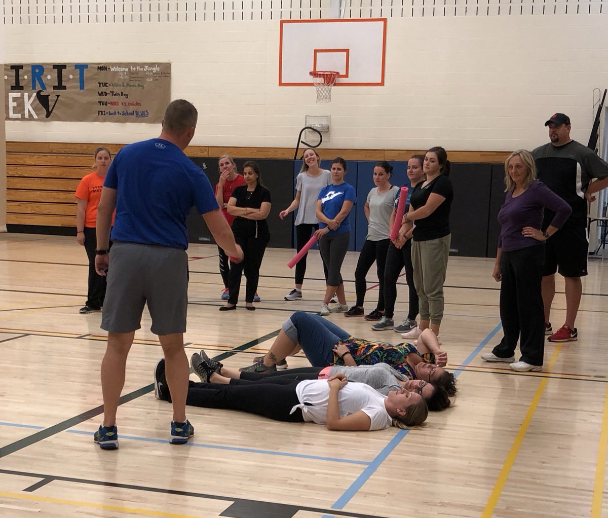 m_marycatherine's tweet photo. ‘Can’t Miss’ Kindergarten games share strategies for gym management, fair play and stop-move ideas! Fantastic game ideas that just kept coming. Thanks Russ Minnis, we are #GECDSBProud to have you on our team tonight! https://t.co/cX9XCgMt7D
