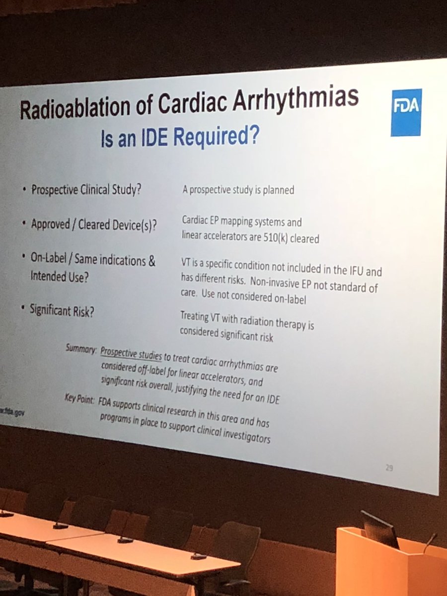 aalahmadmd's tweet photo. Call for IDE study for radioablation. @DoctorPhillEP @SBRT_CR #SNORAD2018 https://t.co/ghyiaZVfqu