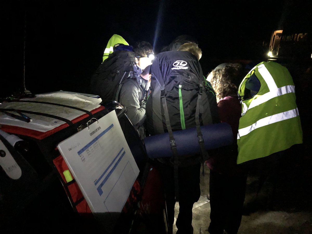 Teams receiving their briefing for the first night activity at Chosin Cup #chosin18 #GetOutside