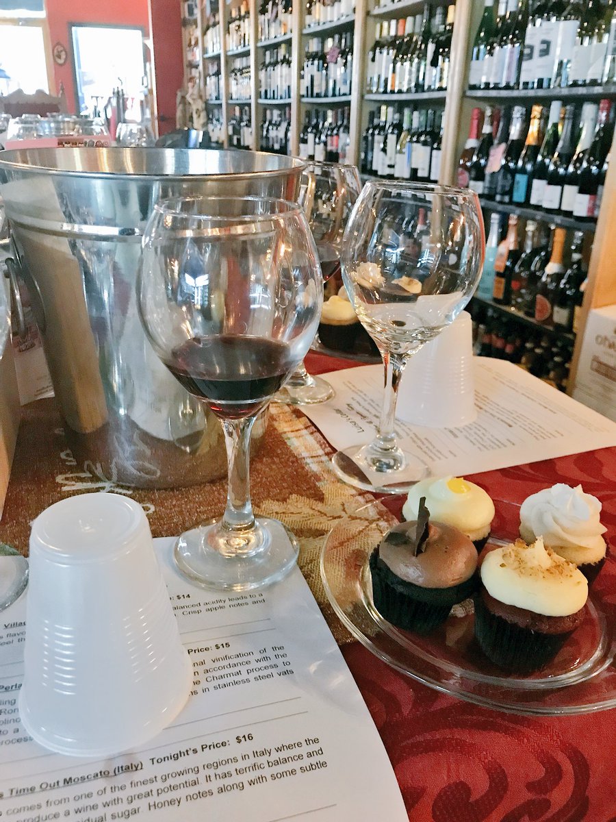 Last night I had cupcakes and wine for dinner.
