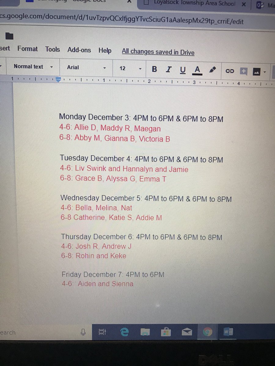 LT_Interact's tweet photo. Here are the Salvation Army dates and who is scheduled. https://t.co/RgGR0qx4BB